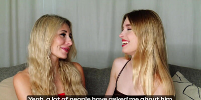 Sultry, hairless tarts Tory Sweet and Freya Mayer elation in double dildo elation - love's greatest