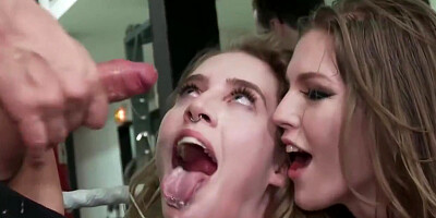 Juan Lucho, Ella Nova And Cadence Lux In Blonde Gangbanged And Flogged In Public Boxing
