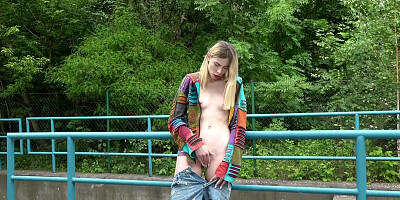 Milena Devi Drops Her Pants On A Public Bridge To Get Herself Off - Bang