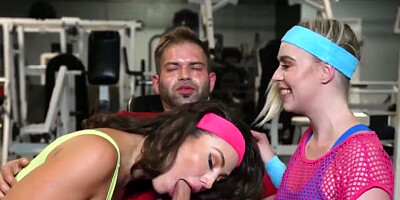 Fitness fuck scene with Krissy Knight &amp, Mandy Waters