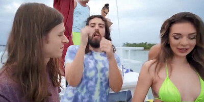 Brown-haired Bombshell Gets Anally Fucked On A Boat - Tiffany Watson And Conor Coxxx