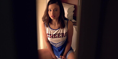 ...Pretty cheerleader Liv Wild gets eaten out and fucked by older man...