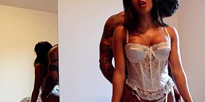 BitchSelena - Fucking my ass hard in pronebone position