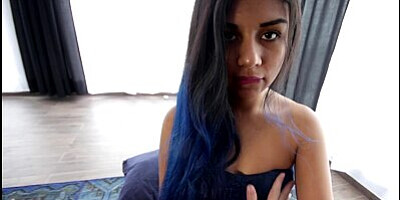 Cute Mexican Emma gives a blowjob YouthLust