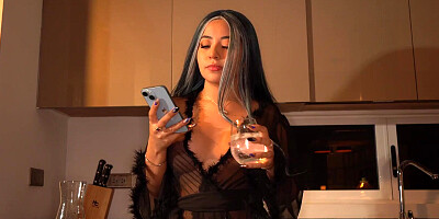 Busty housewife gets fucked by a masked who breaks into her house - use my Honey Play Box toy