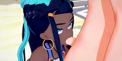 Gym Leader Nessa Gets Fucked On The Beach - Pokemon Hentai