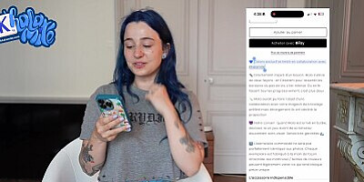 No Need a Men when you have a Big Dildo - French Alt Hairy Girl Masturbating