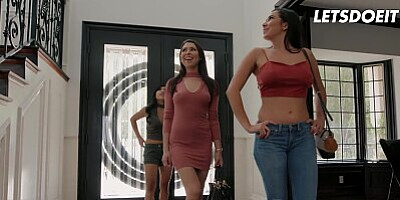 Karlee Grey, Melissa Moore & Ember Snow Get Together And Share Cock Full Scene