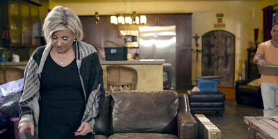 Classy GILF gives long sensual blowjob before being railed