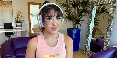 Jules Jordan - Violet Gems' Yoga Session Gets Interrupted By Jules Jordan
