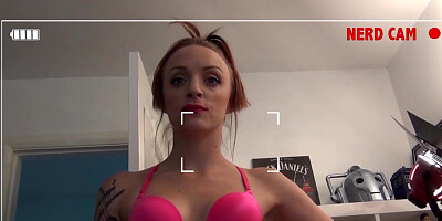 Cute perky tits UK babe Paige Fox deceived into hot POV BJ
