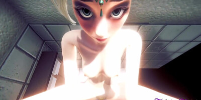 Frozen Hentai - Pov Elsa Is Fucked In A Toilet
