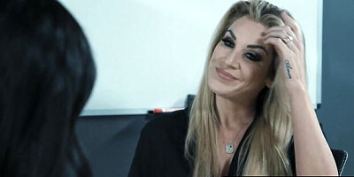Pure Joanna Angel and Aliya Brynn at hard rough smut