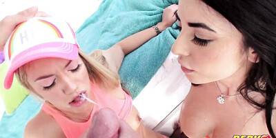 Perv City featuring Mike Adriano and Alexa Aimes's silicone tits porn