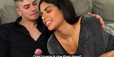 Sultry Sheila Ortega takes Tommy Cabrio's gigantic manstick in her tight, hungry cunt. Horny Latina