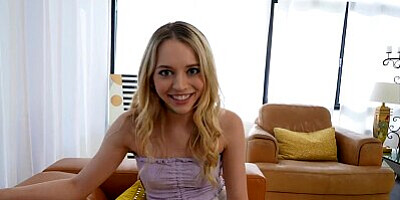 My Blonde Flirty Friend Blows Me To Leave - OnlyTeenBlowjobs