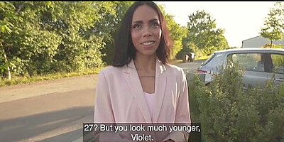 Met Sexy Student 18+ In Prague, Had Wild Time Together - Violeta Grey And Martin Gun