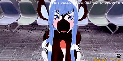 Furry Hentai - Zebra & Fox Yiff