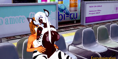 Furry Hentai - Zebra & Fox Yiff