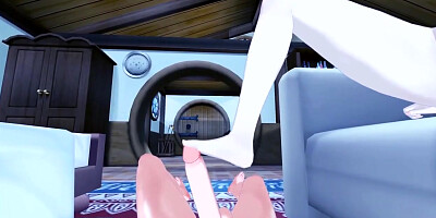 Lumine Gives You A Foot Job - Genshin Impact Feet Hentai