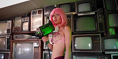 Italian MILF babe with petite busty body