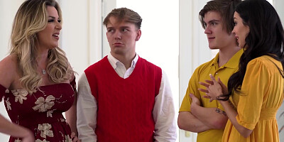 My auntie came to visit and she is horny