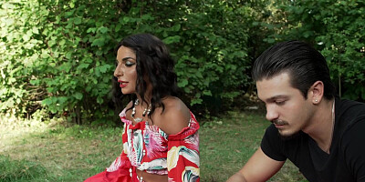 MOMMY4K. Horny Mommy is too sneaky and used her chance to fuck a young cock hard on the grass