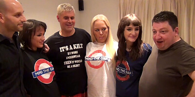 FUCK A FAN 4K – PERSONAL TRAINER MATT & FAT PROFESSOR DAVE ORGY w THREE LONDON LOVELIES