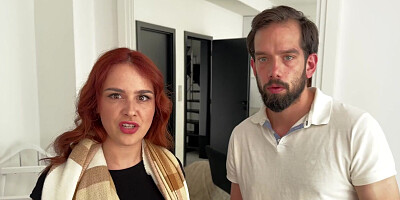 VIP4K. Hot redhead Norah Juliette was asked to show her natural tits and fucked in front of her BF