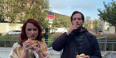 VIP4K. Hot redhead Norah Juliette was asked to show her natural tits and fucked in front of her BF