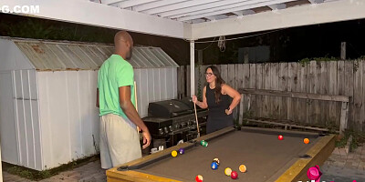 Samantha Loses At Pool And Takes Long Bbc
