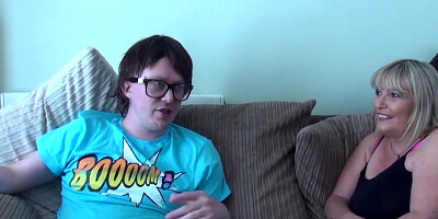 Lingerie UK MILF Alisha Rydes pounded hard POV by young geek