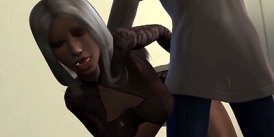 Horny Couple Have Wild Sex In Restaurant Bathroom - Sexual Hot Animations