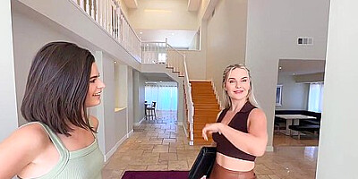 Newlyweds Threesome With Realtor Gets Steamy! With Anna Claire Clouds And August Skye