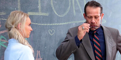 Professor Filthy Rich gives lesson in a hardcore ramming session with young Audrey Royal and Emma