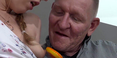 Pretty Teen 18+ Gets Her Horny Pussy And Asshole Fucked By Old Cock