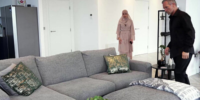 Busty Arab wife Aaliyah Yasin is reluctant at first but soon she gives into nasty fucking