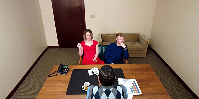 Stepson to watch his stepmom donate her pussy