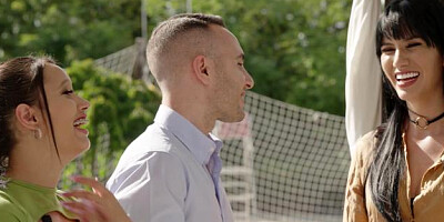 ...Fingering fun with natural tits...