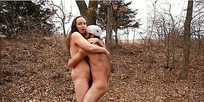 Woods Fuck Milf Sucks And Fucks Hairy Man Outdoors, It Starts To Rain, Then Rains Cum