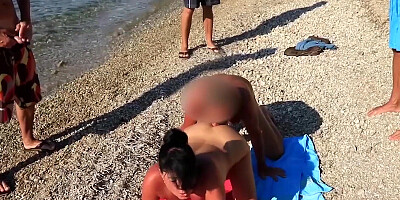 СПЕРМА ВЕЧЕРИНКА НА ПЛЯЖЕ! МОЯ ЖОПА ДЛЯ ВСЕХ!