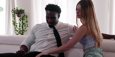 Molly Little more than a little curious about black dicks