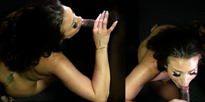 ...Gloryhole Secrets: Inked Babe Rides the Gloryhole...