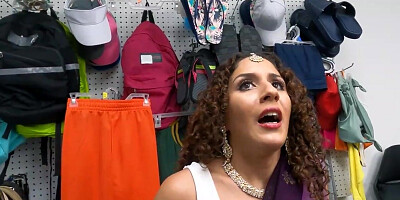 Hot desi milf busted for stealing jewelry