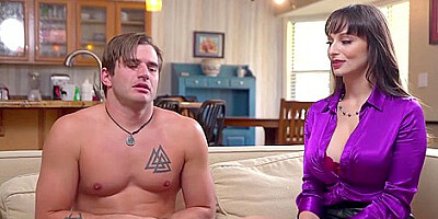 Lexi Luna And Nathan Bronson - Gigantic Boobs Milf Stepmom Educates Stepson In A Very Weird Way