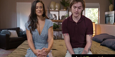 Stepmommys Boy - Milf Caught Giving Stepson Dirty Talk Advice Through Earpiece! Ffm 3-way 12 Min - Freya Parker, Tyler Cruise And Penney Play