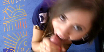 Mature lady films a young bitch while she fucks and sucks