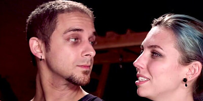 Suspension and lezdom fuck at BDSM orgy swinger party