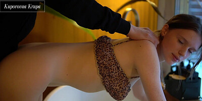 Fucked my stepsister in front of the shower while my parents were out Kuporovaa Krupa