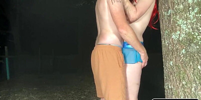 Fucking Outdoors: Almost Caught by Neighbors